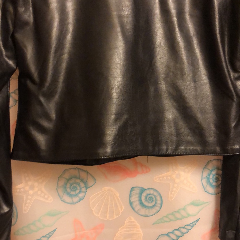 NWOT faux leather embroidered jacket - Picture 11 of 12